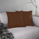 Indoor or Outdoor Throw Pillow for Home or Housewarming Gift, Brown