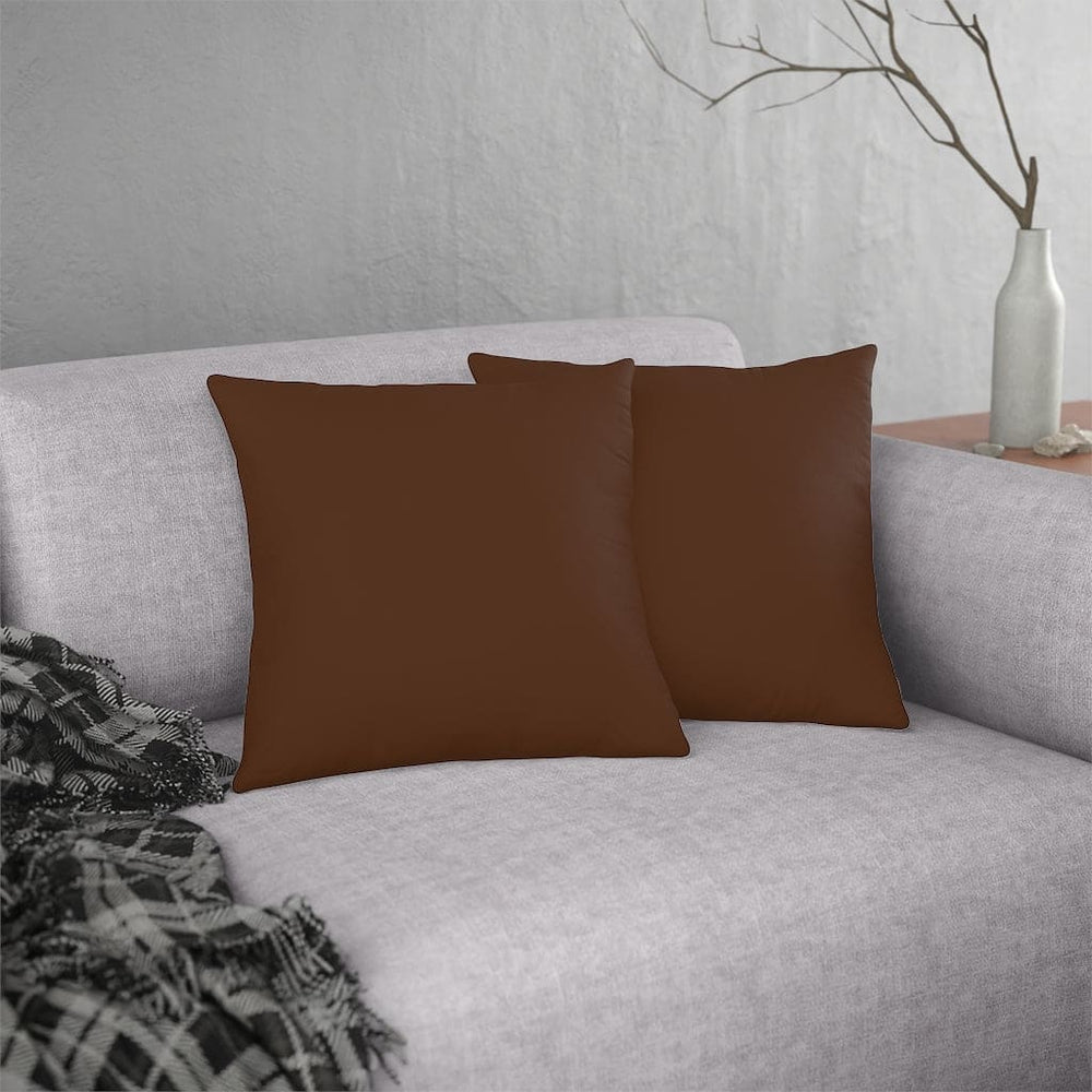 Indoor or Outdoor Throw Pillow for Home or Housewarming Gift, Brown