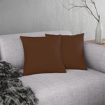 Indoor or Outdoor Throw Pillow for Home or Housewarming Gift, Brown