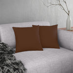 Indoor or Outdoor Throw Pillow for Home or Housewarming Gift, Brown