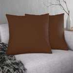 Indoor or Outdoor Throw Pillow for Home or Housewarming Gift, Brown