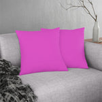 Indoor or Outdoor Throw Pillow for Home or Housewarming Gift, Fuschia Pink
