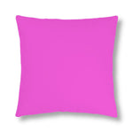 Indoor or Outdoor Throw Pillow for Home or Housewarming Gift, Fuschia Pink