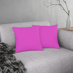 Indoor or Outdoor Throw Pillow for Home or Housewarming Gift, Fuschia Pink