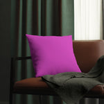 Indoor or Outdoor Throw Pillow for Home or Housewarming Gift, Fuschia Pink