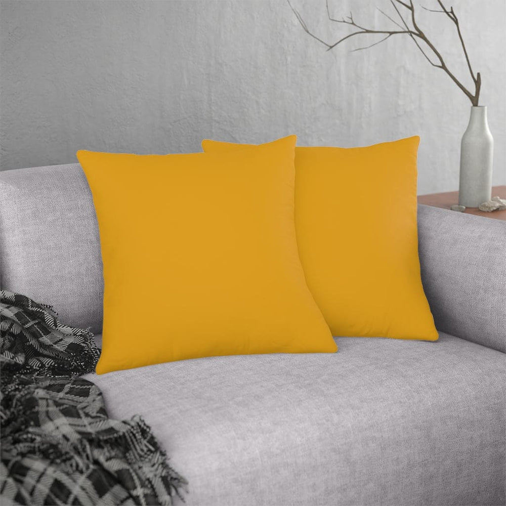 Indoor or Outdoor Throw Pillow for Home or Housewarming Gift, Golden Yellow