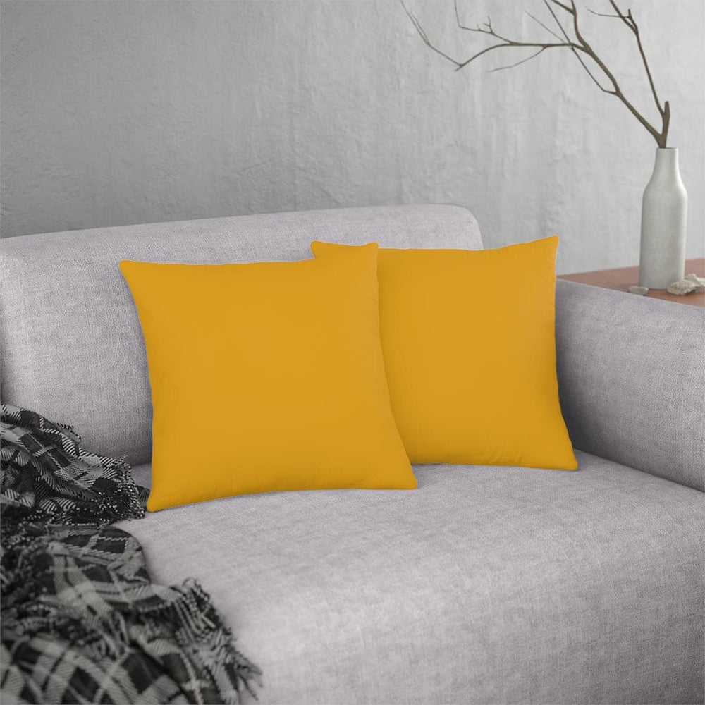 Indoor or Outdoor Throw Pillow for Home or Housewarming Gift, Golden Yellow