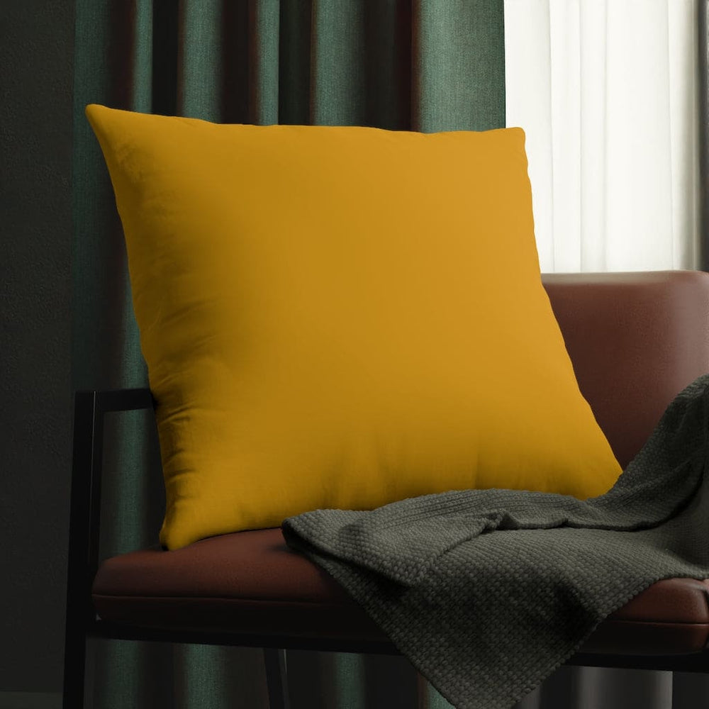 Indoor or Outdoor Throw Pillow for Home or Housewarming Gift, Golden Yellow