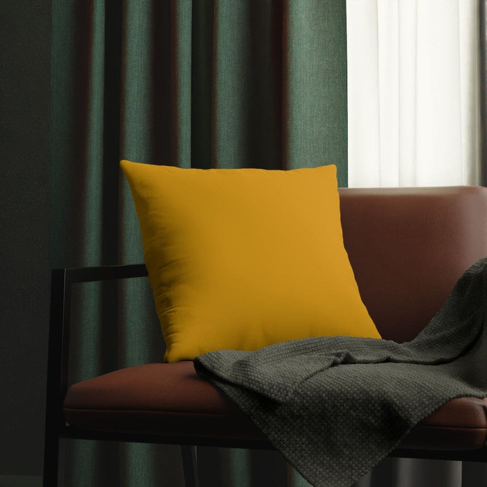 Indoor or Outdoor Throw Pillow for Home or Housewarming Gift, Golden Yellow