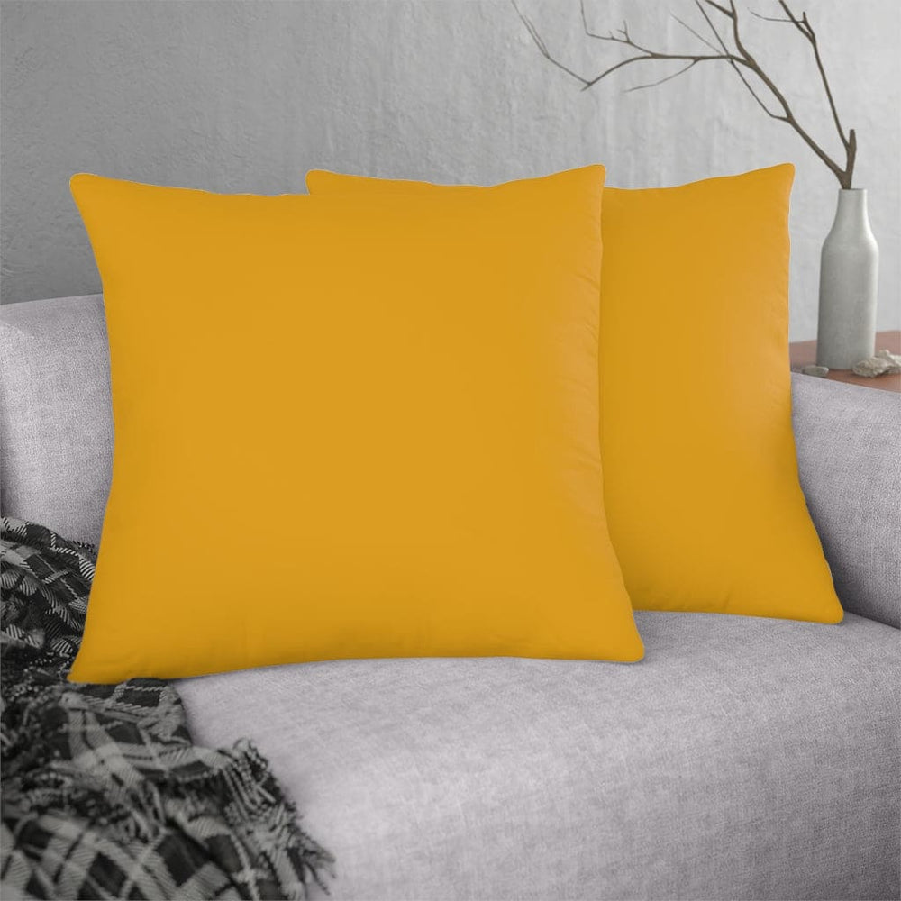 Indoor or Outdoor Throw Pillow for Home or Housewarming Gift, Golden Yellow