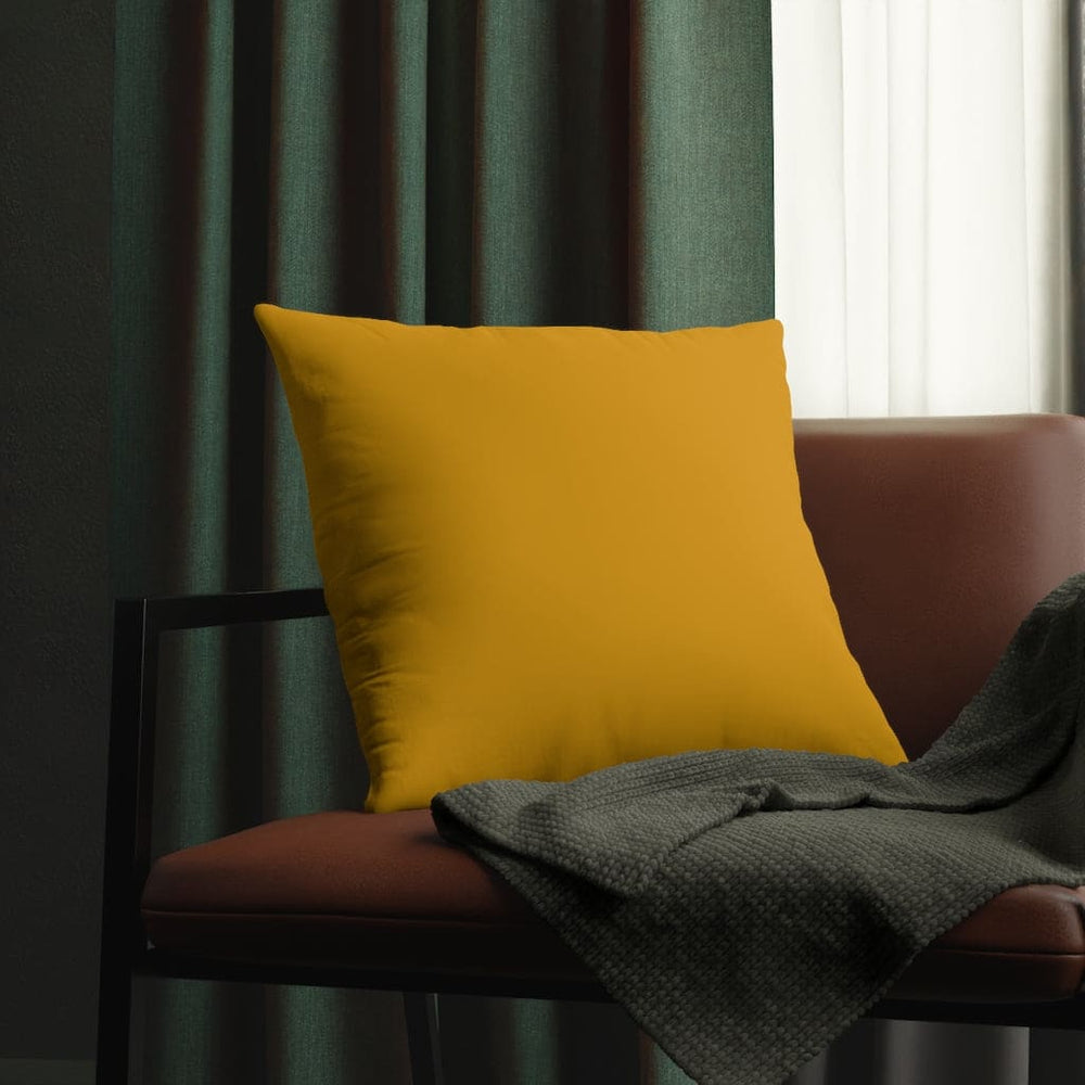 Indoor or Outdoor Throw Pillow for Home or Housewarming Gift, Golden Yellow