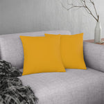 Indoor or Outdoor Throw Pillow for Home or Housewarming Gift, Golden Yellow