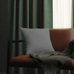 Indoor or Outdoor Throw Pillow for Home or Housewarming Gift, Grey