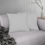 Indoor or Outdoor Throw Pillow for Home or Housewarming Gift, Light Grey