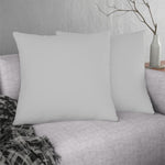 Indoor or Outdoor Throw Pillow for Home or Housewarming Gift, Light Grey