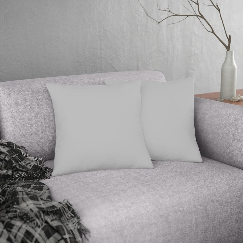 Indoor or Outdoor Throw Pillow for Home or Housewarming Gift, Light Grey