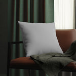 Indoor or Outdoor Throw Pillow for Home or Housewarming Gift, Light Grey