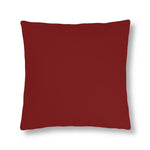 Indoor or Outdoor Throw Pillow for Home or Housewarming Gift, Maroon Red