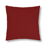 Indoor or Outdoor Throw Pillow for Home or Housewarming Gift, Maroon Red