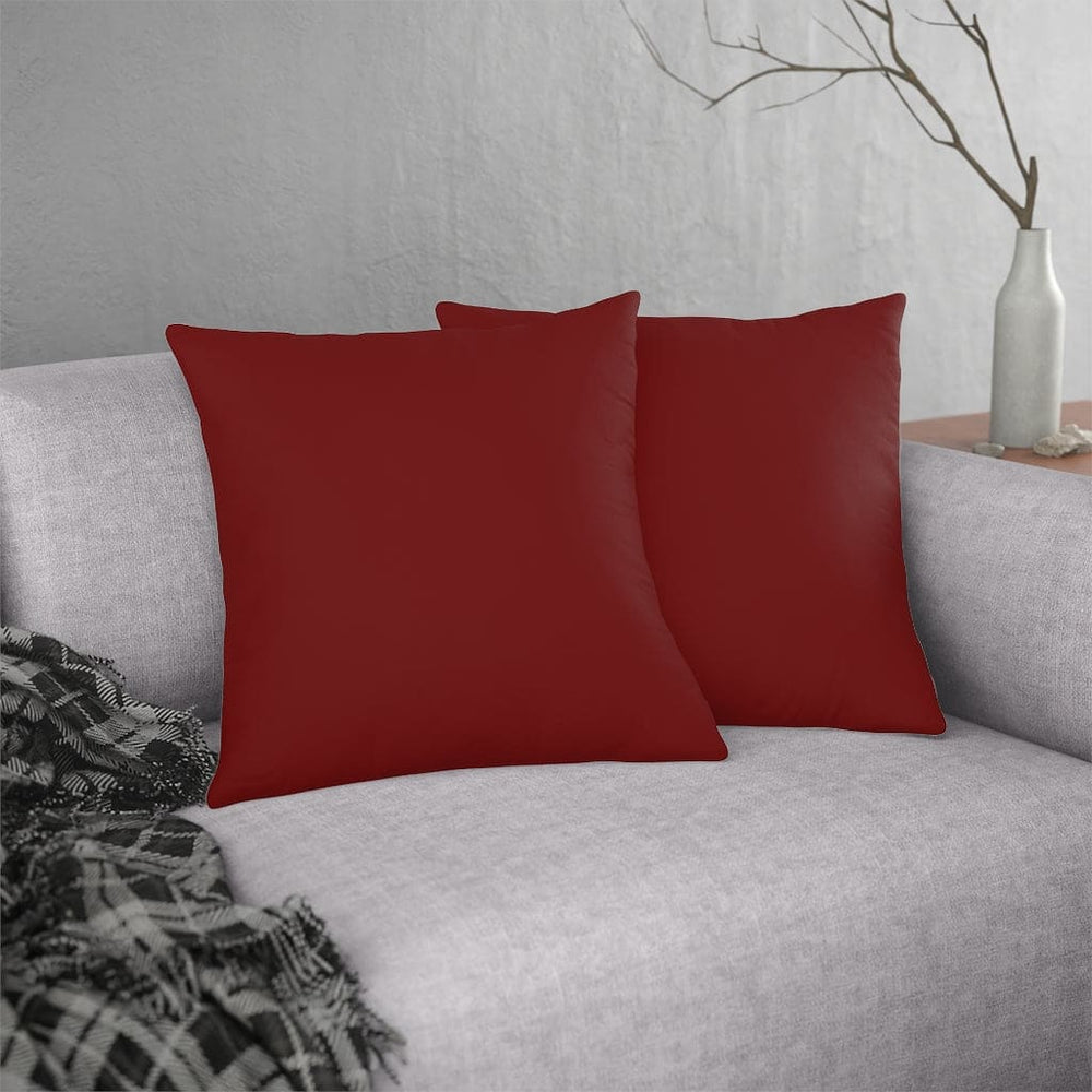 Indoor or Outdoor Throw Pillow for Home or Housewarming Gift, Maroon Red