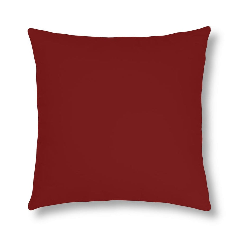 Indoor or Outdoor Throw Pillow for Home or Housewarming Gift, Maroon Red