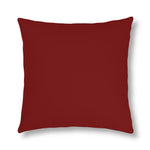 Indoor or Outdoor Throw Pillow for Home or Housewarming Gift, Maroon Red