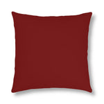 Indoor or Outdoor Throw Pillow for Home or Housewarming Gift, Maroon Red