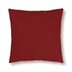 Indoor or Outdoor Throw Pillow for Home or Housewarming Gift, Maroon Red