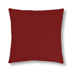 Indoor or Outdoor Throw Pillow for Home or Housewarming Gift, Maroon Red