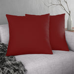 Indoor or Outdoor Throw Pillow for Home or Housewarming Gift, Maroon Red