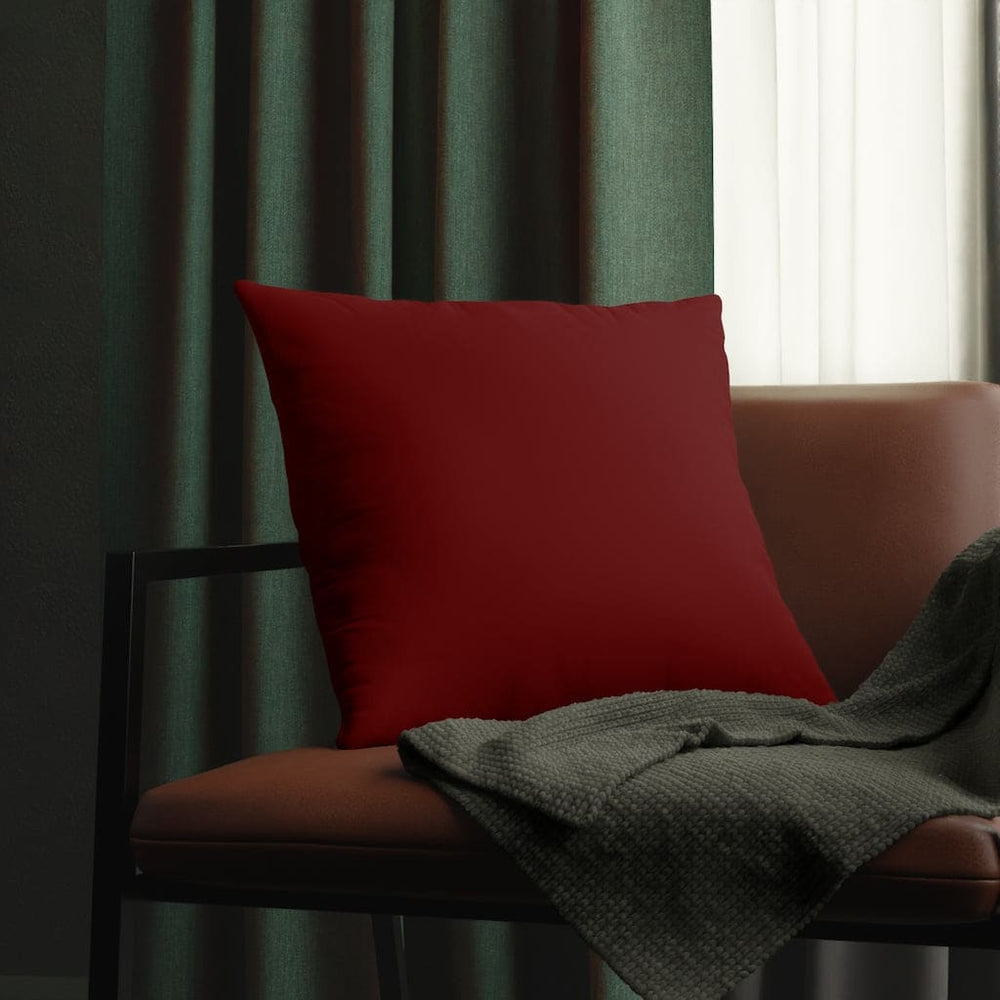Indoor or Outdoor Throw Pillow for Home or Housewarming Gift, Maroon Red