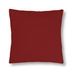 Indoor or Outdoor Throw Pillow for Home or Housewarming Gift, Maroon Red
