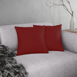 Indoor or Outdoor Throw Pillow for Home or Housewarming Gift, Maroon Red