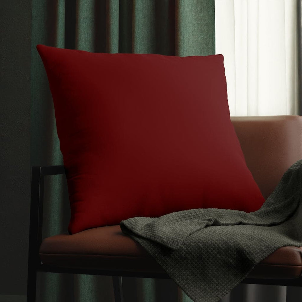 Indoor or Outdoor Throw Pillow for Home or Housewarming Gift, Maroon Red
