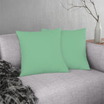 Indoor or Outdoor Throw Pillow for Home or Housewarming Gift, Mint Green