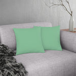 Indoor or Outdoor Throw Pillow for Home or Housewarming Gift, Mint Green