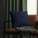 Indoor or Outdoor Throw Pillow for Home or Housewarming Gift, Navy Blue