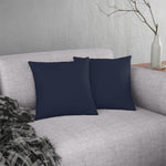 Indoor or Outdoor Throw Pillow for Home or Housewarming Gift, Navy Blue
