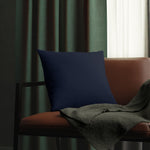 Indoor or Outdoor Throw Pillow for Home or Housewarming Gift, Navy Blue