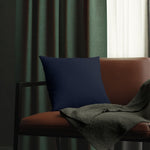 Indoor or Outdoor Throw Pillow for Home or Housewarming Gift, Navy Blue