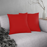 Indoor or Outdoor Throw Pillow for Home or Housewarming Gift, Red