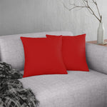 Indoor or Outdoor Throw Pillow for Home or Housewarming Gift, Red