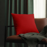 Indoor or Outdoor Throw Pillow for Home or Housewarming Gift, Red