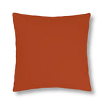 Indoor or Outdoor Throw Pillow for Home or Housewarming Gift, Rust Brown