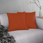 Indoor or Outdoor Throw Pillow for Home or Housewarming Gift, Rust Brown