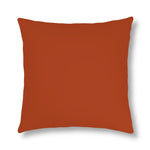 Indoor or Outdoor Throw Pillow for Home or Housewarming Gift, Rust Brown