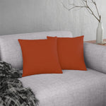 Indoor or Outdoor Throw Pillow for Home or Housewarming Gift, Rust Brown