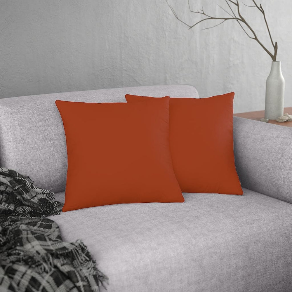 Indoor or Outdoor Throw Pillow for Home or Housewarming Gift, Rust Brown