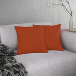 Indoor or Outdoor Throw Pillow for Home or Housewarming Gift, Rust Brown