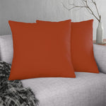 Indoor or Outdoor Throw Pillow for Home or Housewarming Gift, Rust Brown
